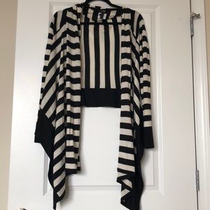 BCBG Striped Open Sweater